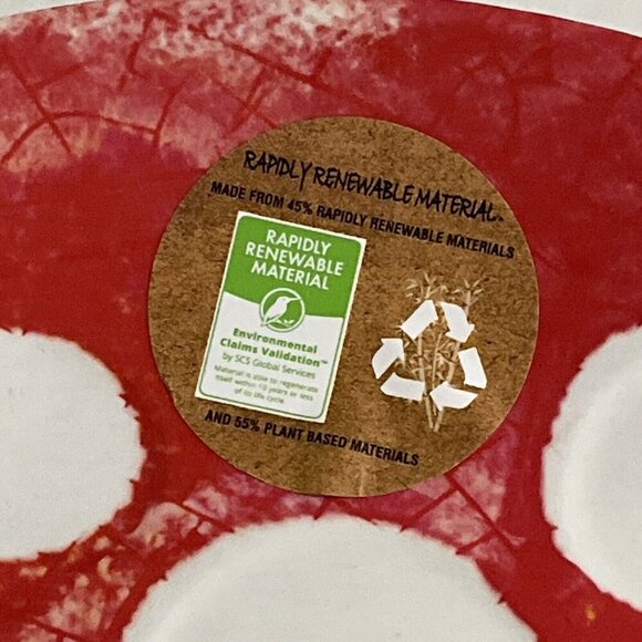 Mushroom Shaped Melamine Platter Serving Tray 16 X 14 Whimsical Boho 70s Retro 2 - Picture 6 of 10